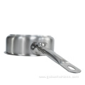 Small saucepan with stainless steel anti-scald handle